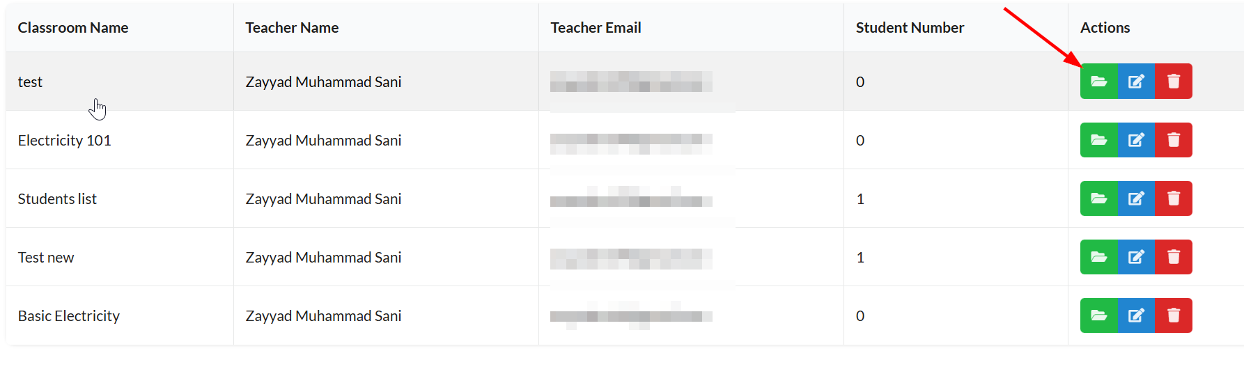 Open a classroom