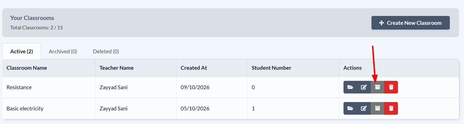 Archive classroom icon