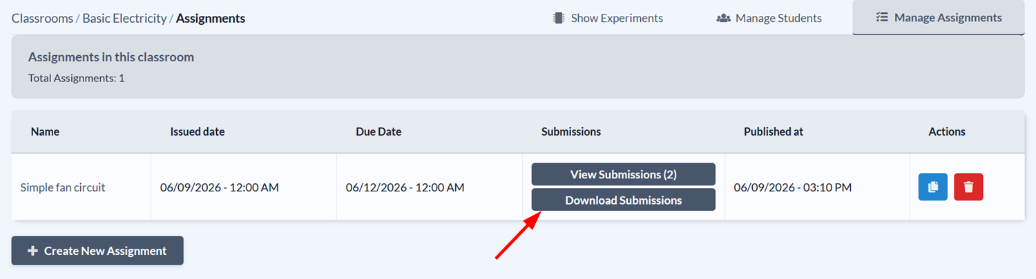 Download submissions