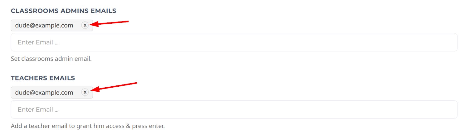 Remove user from Classroom admins or teachers list
