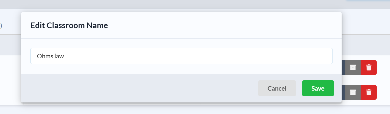 Rename classroom